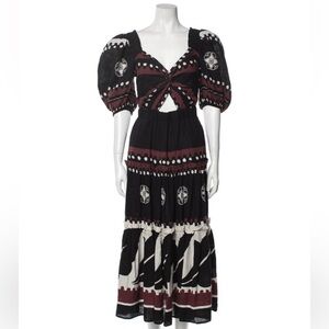 sea New York dress size 8 black Liora puff sleeve